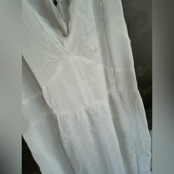 NWOT AE V-Neck Embroidered Midi Dress - Picture 4 of 14